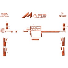 Mars Cockpit Design Skoda Favorit 1989-1995 Konsol - Torpido Kaplama 46 Parça Maun