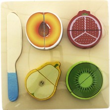 Ahşap Kesilebilir Meyveler Armut Kivi Nar Kayısı