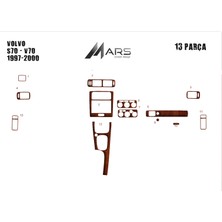 Mars Cockpit Design Volvo S70 / V70 Uyumlu Konsol-Torpido Kaplama 1997-2000 13 Parç Maun