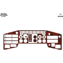 Mars Cockpit Design Setra 315 Gthd Konsol-Torpido Kaplama 1996-2000 11 Parça Maun