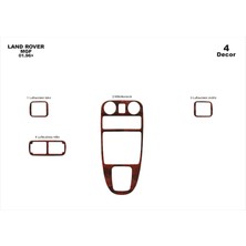 Mars Cockpit Design Rover Mgf Konsol-Torpido Kaplama 1996-2000 4 Parça Maun