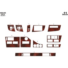 Mars Cockpit Design Volvo Fh Uyumlu Konsol-Torpido Kaplama 2013 11 Parça Maun