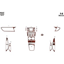 Mars Cockpit Design Seat Leon Piano Black Kaplama 2014 14 Parça  Maun