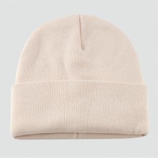 Zero Sepetim Çift Kat 1 Nci Kalite Renkli Bere   Bere Eldiven -Açık Pembe