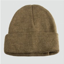 Zero Sepetim Çift Kat 1 Nci Kalite Renkli Bere   Bere Eldiven -Kahverengi-1