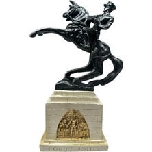 Peramari Dekoratif Polyester Atatürk Onur Anıtı Heykeli Siyah Krem