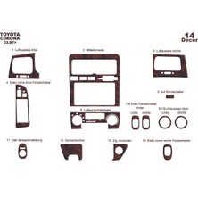 Mars Cockpit Design Toyota Corona Konsol-Torpido Kaplama 1997-2003 14 Parça Maun