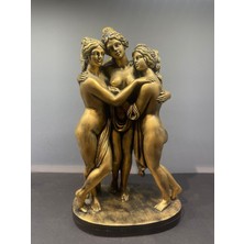 Peramari Dekoratif Polyester Antik Yunan Melekleri Gold Eskitme