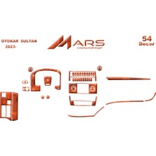 Mars Cockpit Design Otokar Sultan 2023- Konsol- Torpido Kaplama 54 Parça Maun