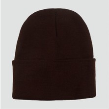 Zero Sepetim Çift Kat 1 Nci Kalite Renkli Bere   Bere Eldiven -Kahverengi