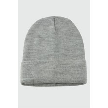 Zero Sepetim Çift Kat 1 Nci Kalite Renkli Bere   Bere Eldiven -Gri-2