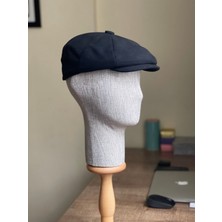 Rupen Kraft Standart Kışlık Yün Ingiliz Kasket Dökümlü Peaky Blinders Model Erkek Kasket Düz Kasket