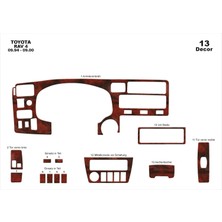 Mars Cockpit Design Toyota Rav 4 Konsol-Torpido Kaplama 1994-2000 13 Parça Maun