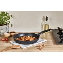 Peramari Elit Alüminyum Döküm Granite 28 cm Tava Siyah