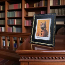 Peramari Dekoratif Ahşap Sanat Resim Çerçevesi Siyah-Gold 15X21 cm