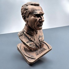 Peramari Dekoratif Polyester Atatürk Büstü 17 cm Bakır Eskitme