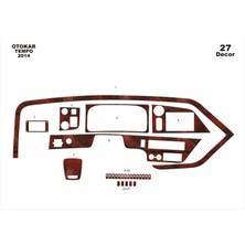 Mars Cockpit Design Otokar Tempo Konsol-Torpido Kaplama 2014 27 Parça Maun
