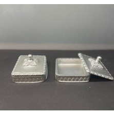 Peramari Dekoratif Polyester Ikili Takı Seti Gümüş