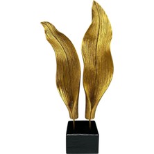 Peramari Dekoratif Polyester Ikili Yaprak Aksesuar Gold Eskitme