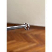 Rupen Kraft 316 L Cerrahi Çelik Zirkon Taşlı Halka Detaylı Kıkırdak Helix Tragus Piercingi