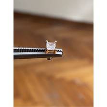 Rupen Kraft 316 L Cerrahi Çelik Dudak Kıkırdak Helix Tragus Piercingi tek Taş Detaylı Piercing