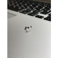 Rupen Kraft 316 L Cerrahi Çelik Dudak Kıkırdak Helix Tragus Piercingi Balık Detaylı Piercing