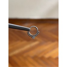 Rupen Kraft 316 L Cerrahi Çelik Menteşeli Pırlanta Model Kıkırdak Helix Tragus Conch Özel Tasarım Piercing