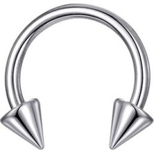 Rupen Kraft 316 Cerrahi Çelik Spike Dudak Kıkırdak Septum Helix Tragus Piercingi