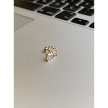 Rupen Kraft 316 L Cerrahi Çelik Dudak Kıkırdak Helix Tragus Piercingi pençe Detaylı Piercing