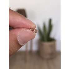 Rupen Kraft 316 L Cerrahi Çelik Tragus Helix Kıkırdak Conch Minimal Kare Piercing