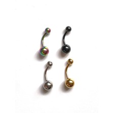 Rupen Kraft 4 Adet Cerrahi Çelik Taşşız Düz Piercing