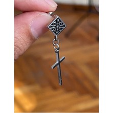 Rupen Kraft 316 Cerrahi Çelik Sallantılı Haç Model Piercing