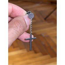 Rupen Kraft 316 Cerrahi Çelik Sallantılı Haç Model Piercing