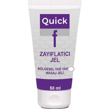 Quick F Gel Bölgesel Yağ Yakımını Destekleyen Inceltilmiş Selülitinizin Yeni Sırrı Hızlı Jel 50 ml x 4 Adet