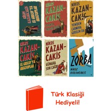 Can Yayınları Nikos Kazancakis 6 Kitap Seti + Türk Klasiği Hediye