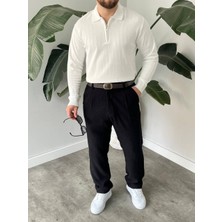 Kingdom Polo Yaka Fermuarlı  Kazak