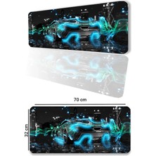 Sonictouch Mclaren P1 Fantasy Fütüristik Kaymaz Gaming Oyuncu Masaüstü Dikişsiz Klavye Mouse Pad 32X70CM