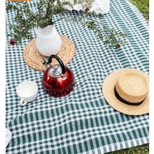 NYK Home Çok Amaçlı Sofra Bezi & Piknik Örtüsü & Masa Örtüsü Ekose Pötikare Desenli