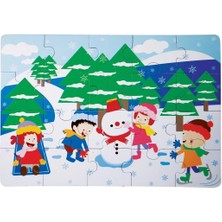 1278-CS Chiva, Kış Ahşap Yer Puzzle