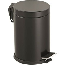 Senson 3lt Siyah Pedallı Metal Çöp Kovası (5224)