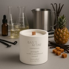 Basement : Comosus : % 100 Soya Beton Mum (Ananas, Vanilya, Sandal Ağacı, Karamel)