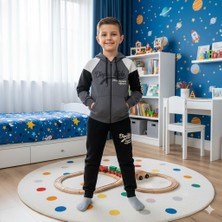 Yağmur Giyim Yuko2i Dope Style Desenli 2 Ip Kumaş Kapşonlu Erkek Çocuk Eşofman Takımı 9-12 Yaş 30027-40027