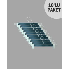 ZBHomediting Zbhomedıtıng Siyah Renk Mandallı Etek ve Pantolon Askısı 10'lu Paket