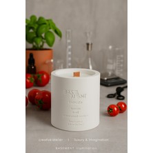 Basement : Tomato : % 100 Soya Beton Mum (Domates, Fesleğen, Yeşil Bitki Esansı)