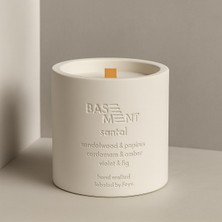 Basement : Santal : % 100 Soya Beton Mum (Sandal Ağacı, Papirus, Kakule, Amber, Menekşe, Incir)