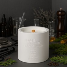 Basement : Amber & Pepper : Dekoratif % 100 Soya Beton Mum (Amber, Karabiber, Tonka, Sedir)