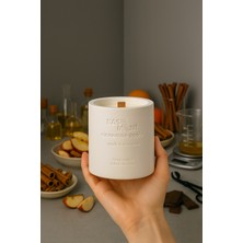 Basement : Cinnamon Apple : Dekoratif % 100 Soya Beton Mum (Elma, Tarçın)
