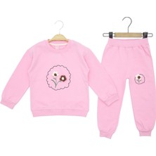 Atabay Çiçek Aksesuarlı Iki Iplik Alt Üst Takım - MYB9244-PEMBE-2 Yaş Pembe