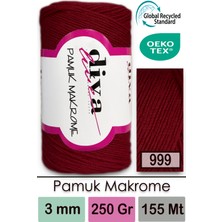 Diva İplik Diva Pamuk Makrome 999 Bordo