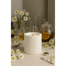 Basement : Black Tea : Dekoratif % 100 Soya Beton Mum (Siyah Çay, Papatya, Limonel)